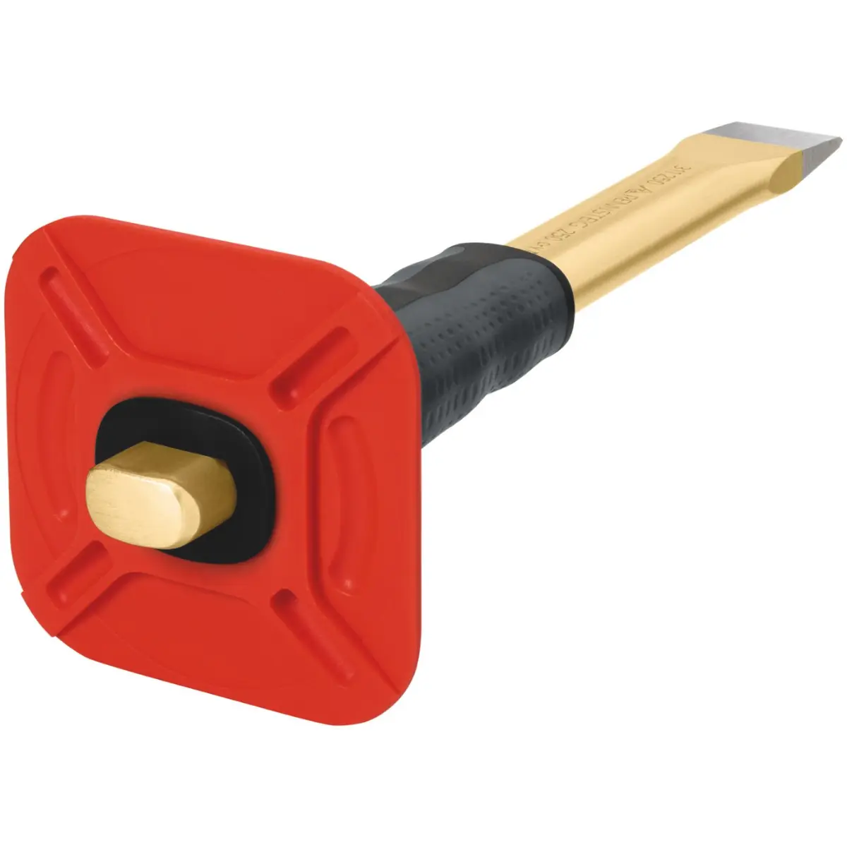 Rennsteig Flachmeißel mit Handschutz 25 x 250 mm, poliert