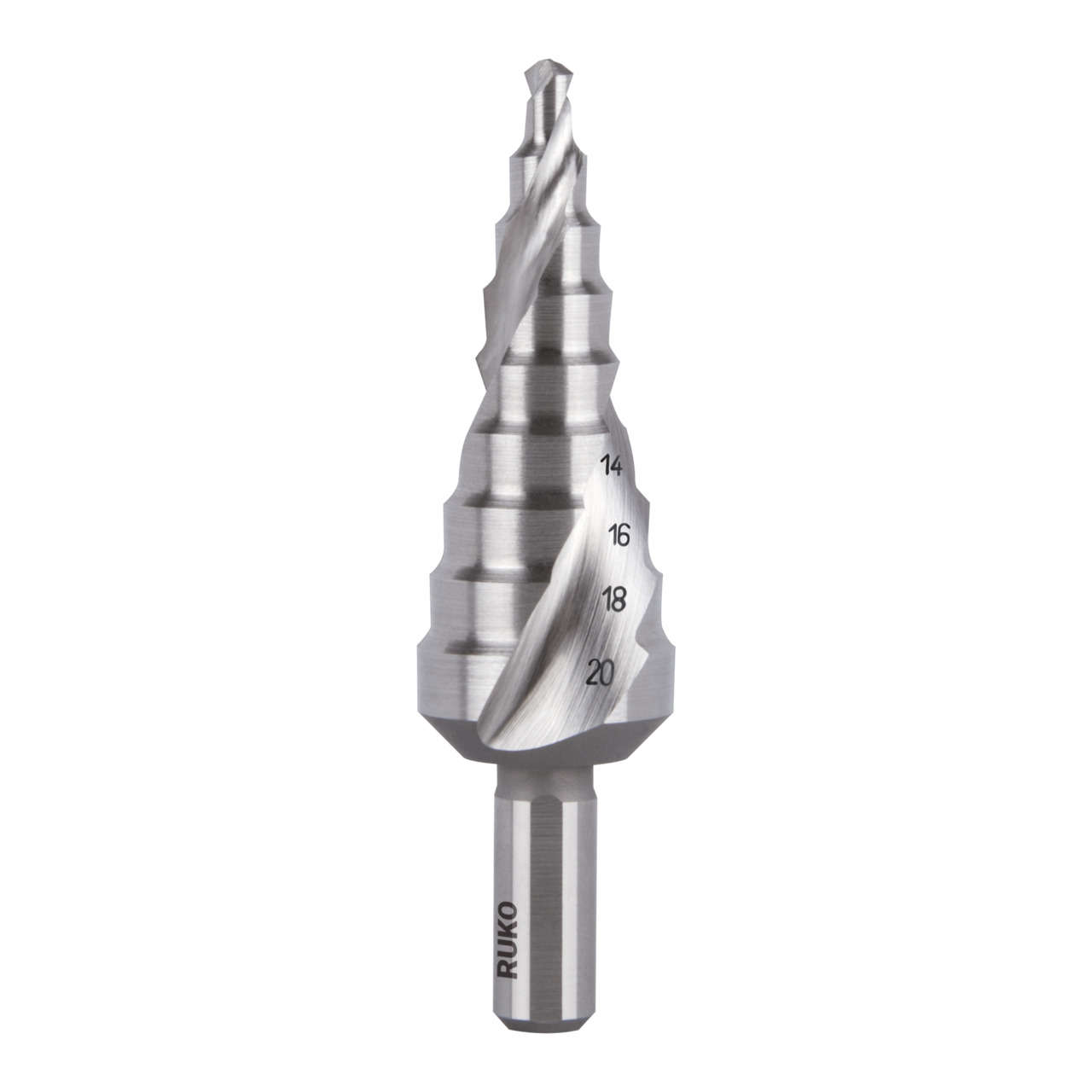 RUKO Stufenbohrer-Satz HSS spiralgenutet - 3-tlg.