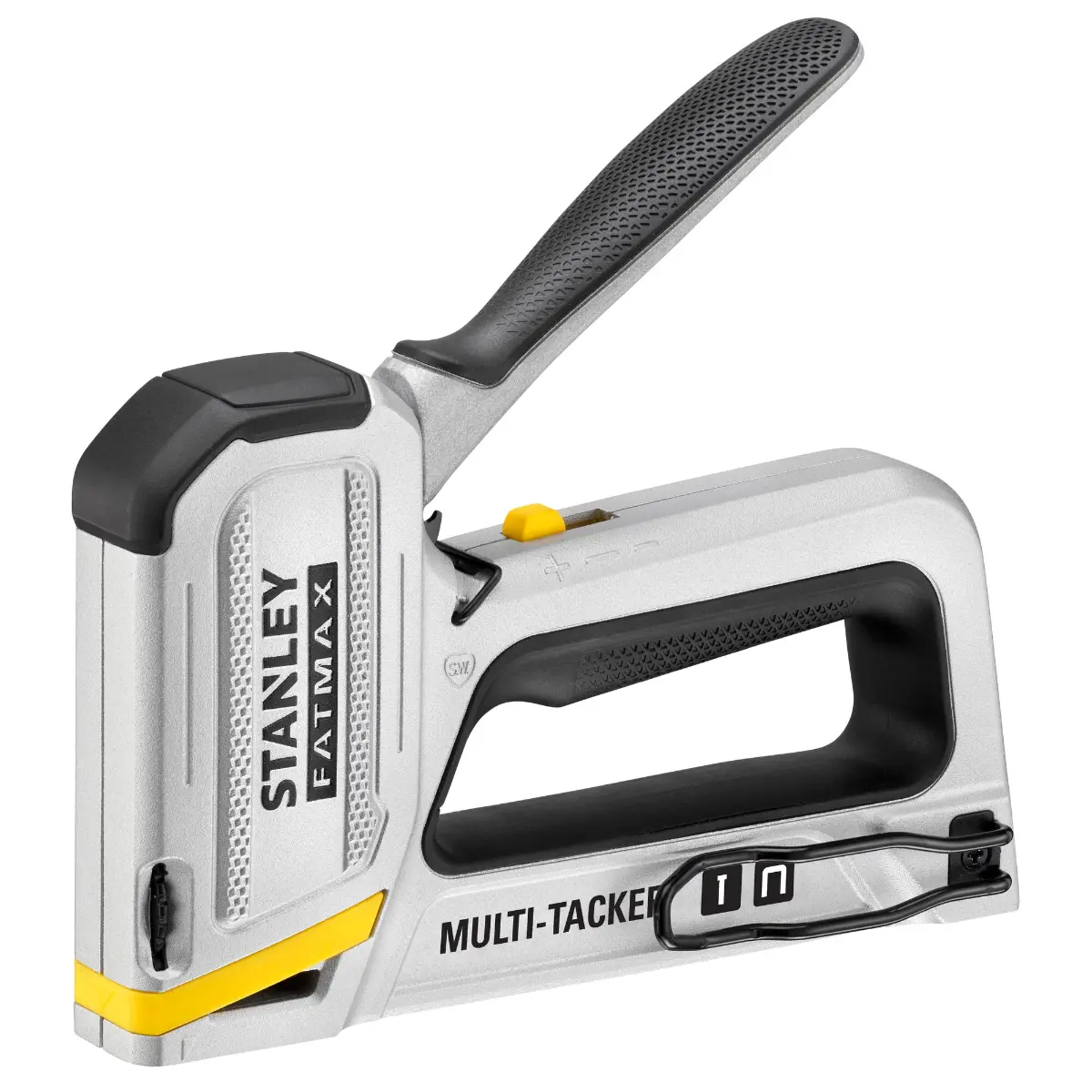 STANLEY FATMAX Handtacker 2-in-1, für Flachdrahtklammern und Nägel, Aluminiumgehäuse