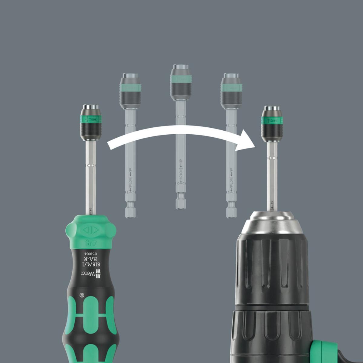 05051514001we Wera Kraftform Kompakt 20 RA-R mit Tasche, 6-teiliges Set