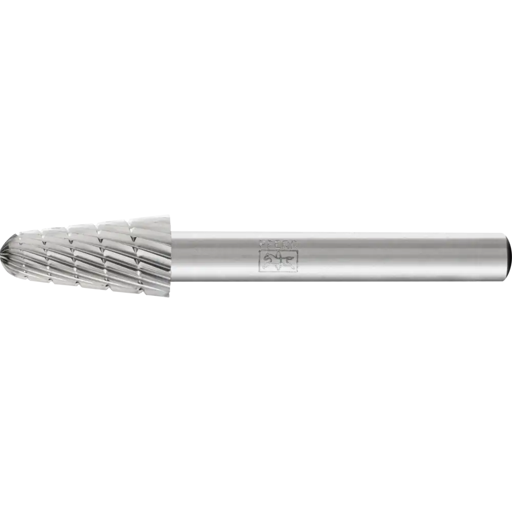 PFERD TOOLS HSS Frässtift Rundkegelform L Z 3 universal mittel fein Spanbrecher