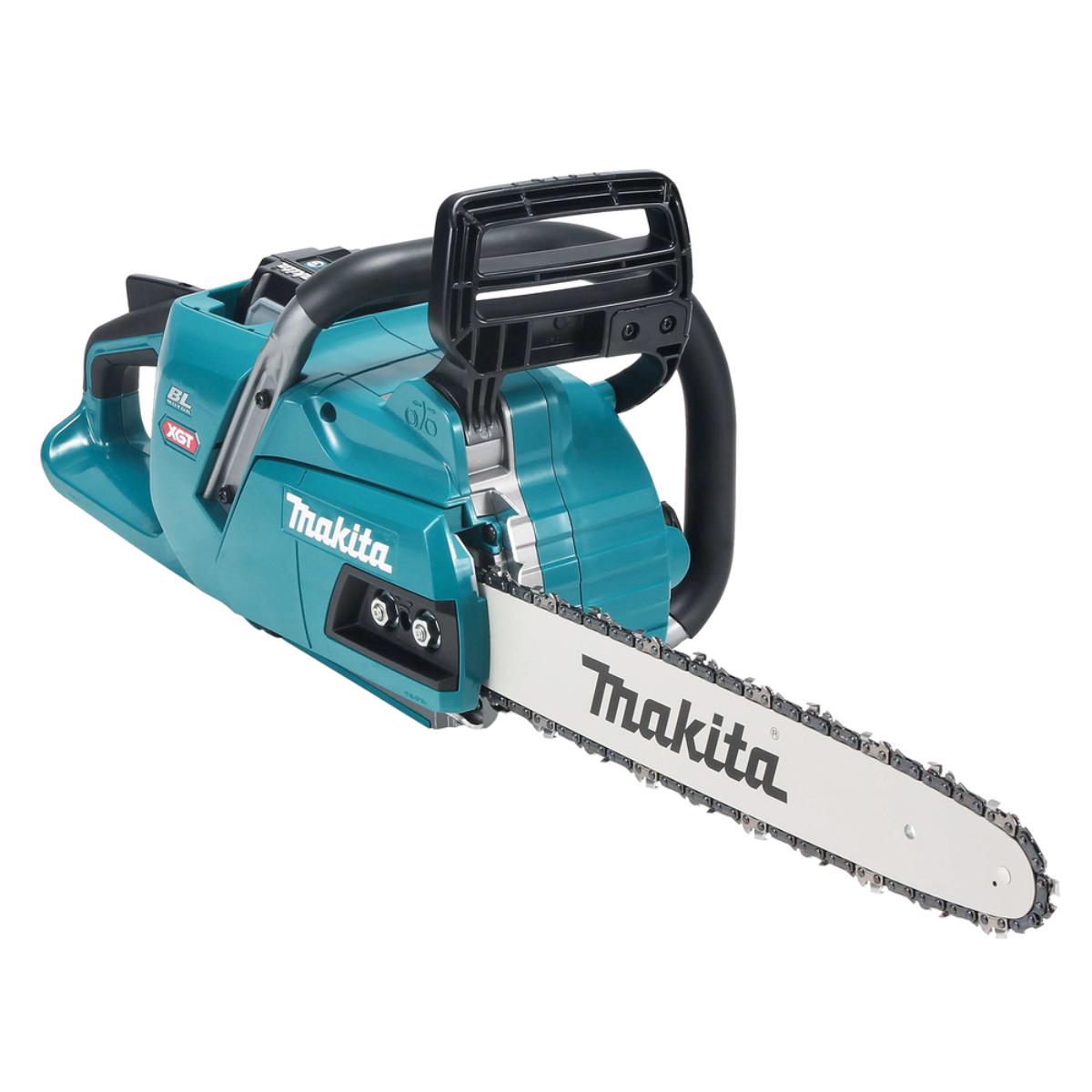 Makita Akku-Kettensäge XGT 40V max. 40cm Schwert mit 1x 5,0 Ah Akku + Ladegerät inkl. LEATHERMAN® Multi-Tool Wave®+ - UC012GT103