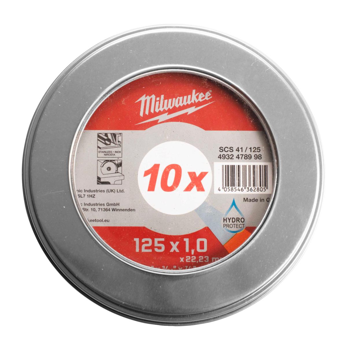 Milwaukee - Metalltrennsch. 125x1 mm PRO+ 10er M.Box - 4932478998