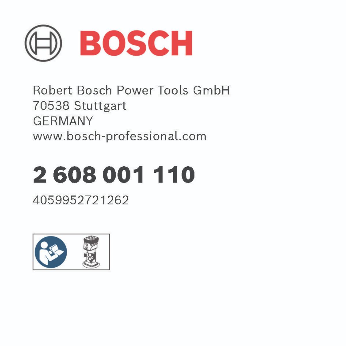 Bosch PRO Grundplatte 7 x 93 x 118 mm