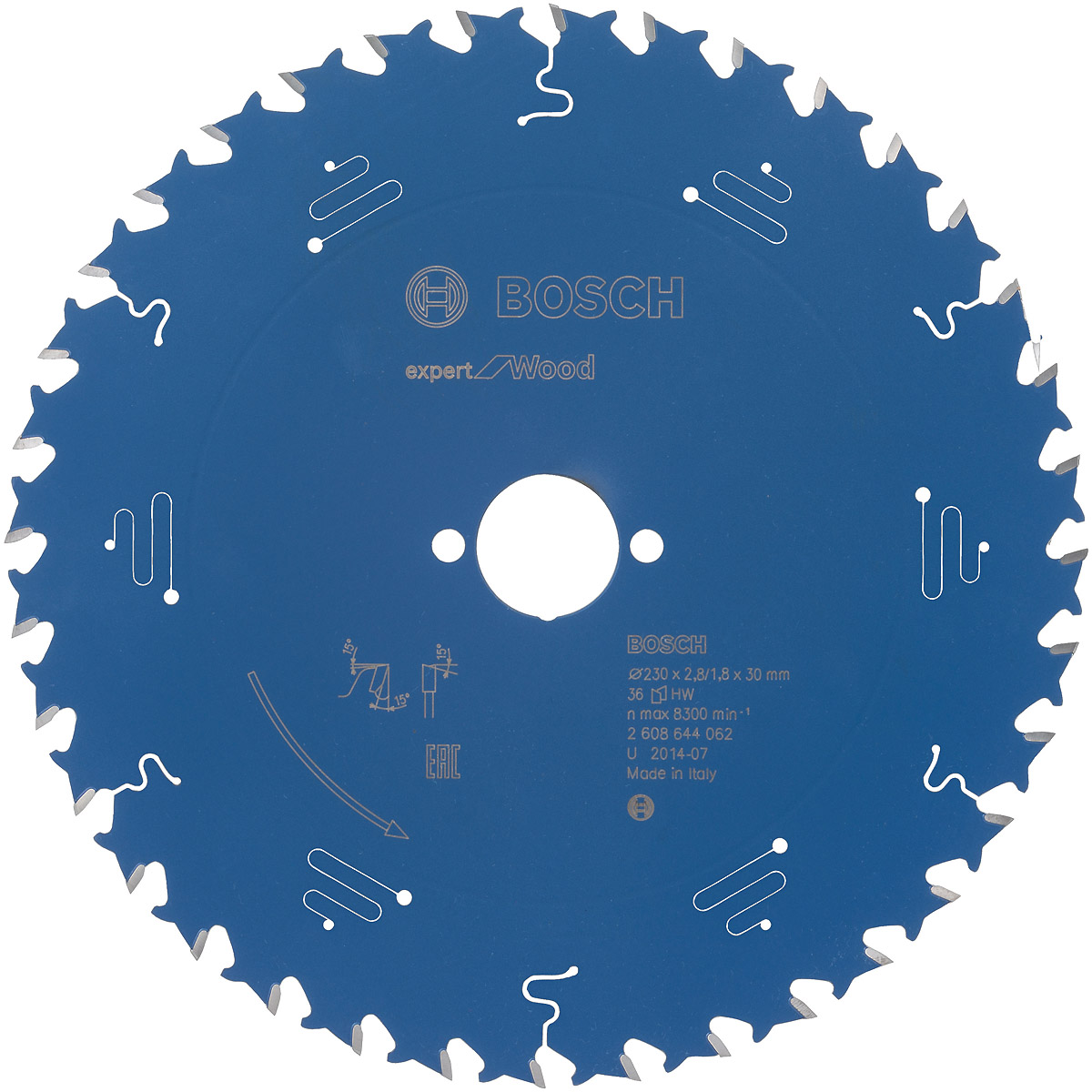 Bosch Kreissägeblatt Expert for Wood ø 230 mm