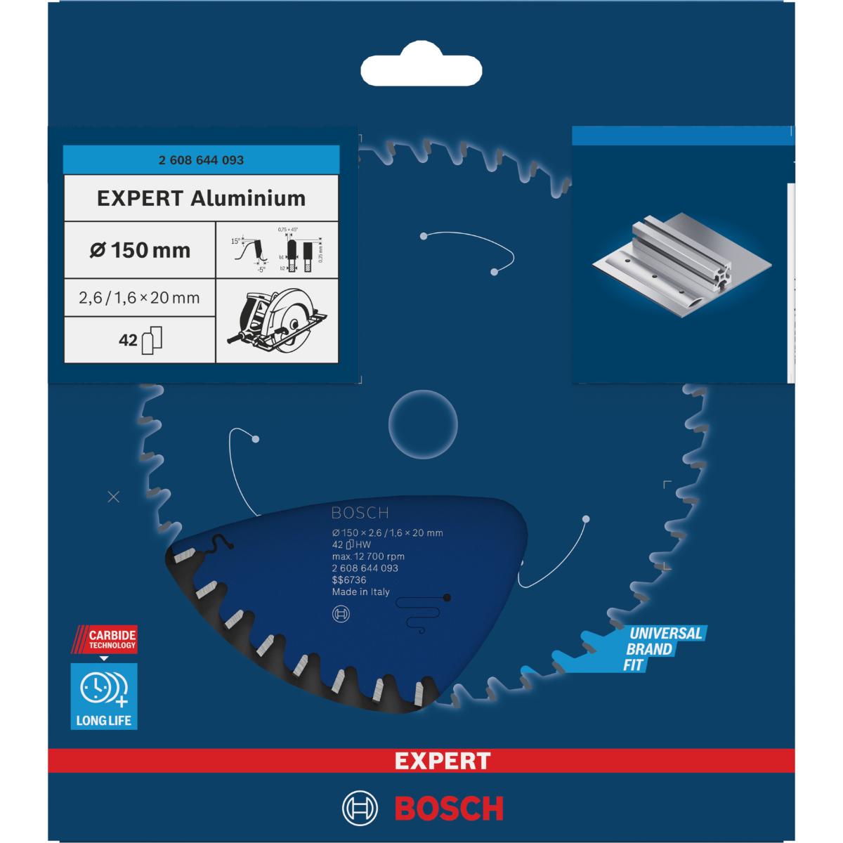 Bosch Kreissägeblatt Expert for Aluminium ø 150 mm