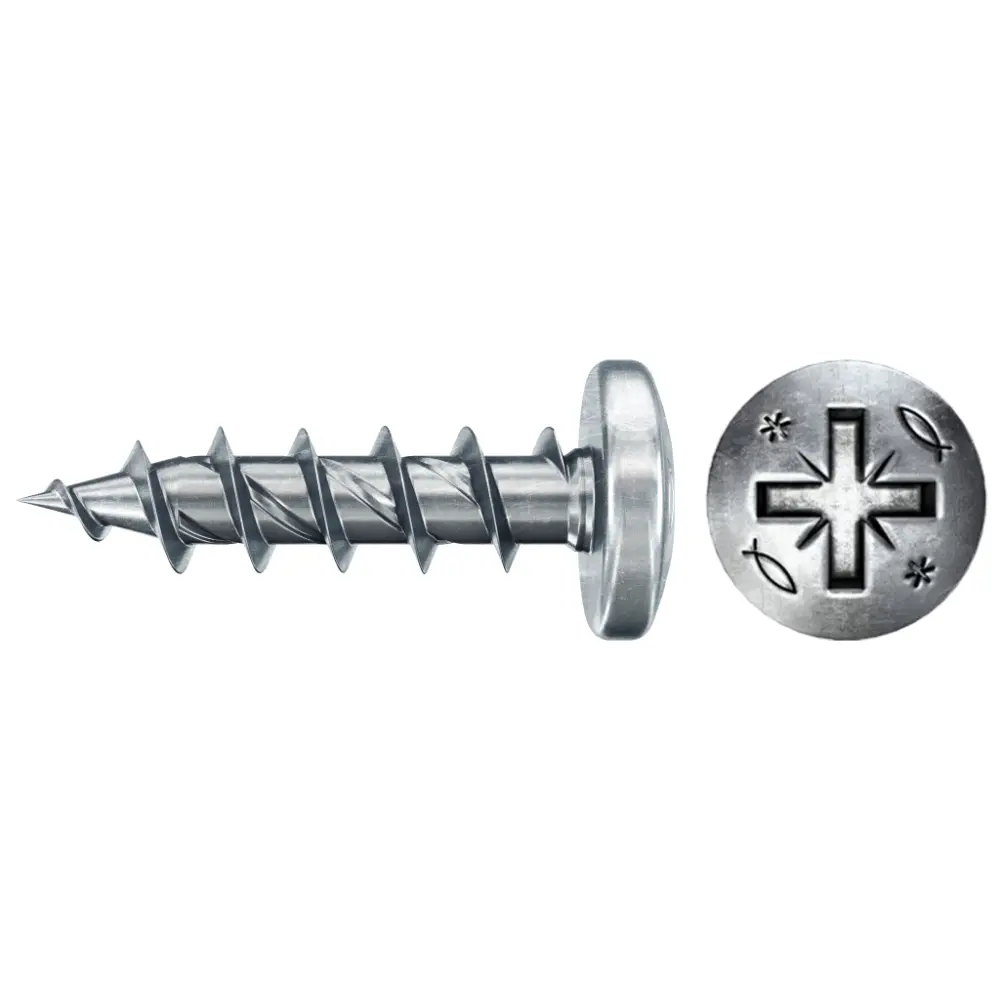 Fischer Spanplattenschraube 4,5x25 PowerFast FPF II PZF BC, Panhead, Kreuzschlitz PZ, Vollgewinde