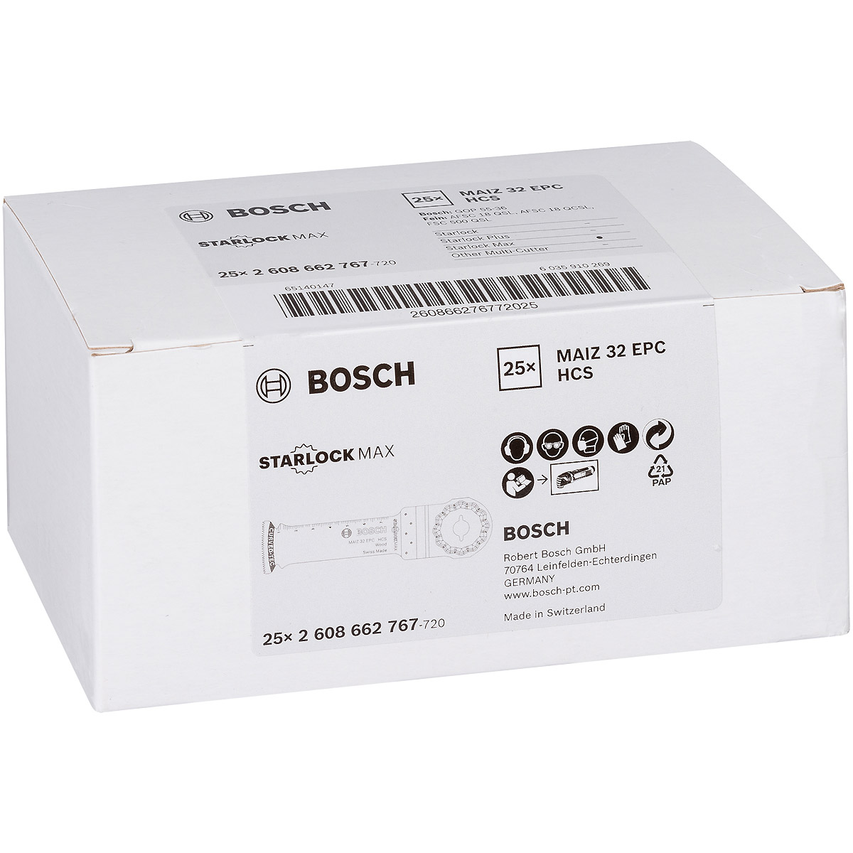 Bosch HCS Tauchsägeblatt MAIZ 32 EPC Wood, 80 x 32 mm