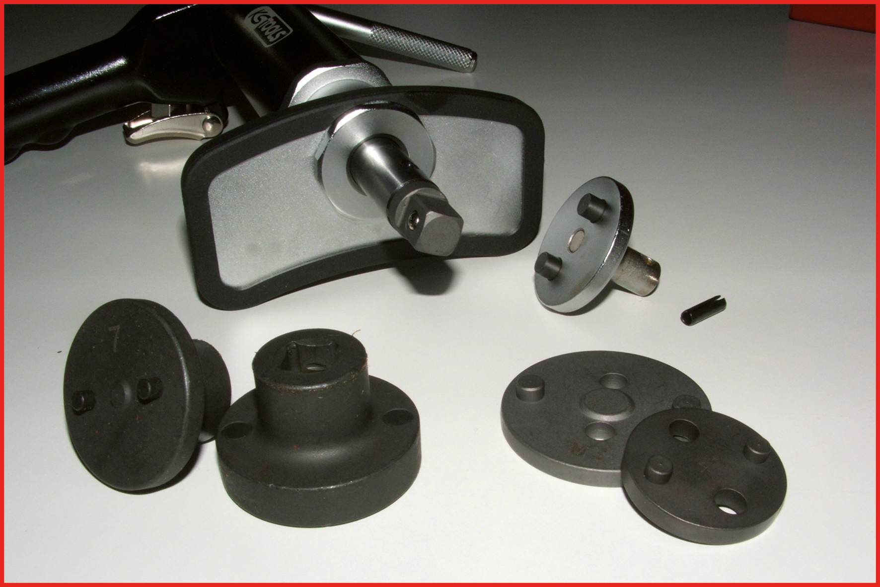 KS Tools Adapter für Druckluftspindel, 3/8" 4-kant Antrieb