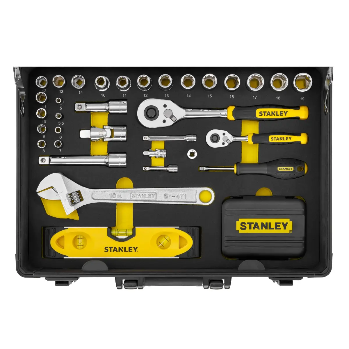 STANLEY Universal-Werkzeugsortiment im Aluminiumkoffer, 119-teilig