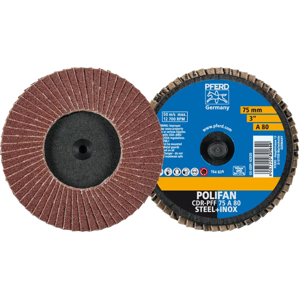 PFERD TOOLS COMBIDISC Korund Mini-POLIFAN CDR für universelle Anwendungen