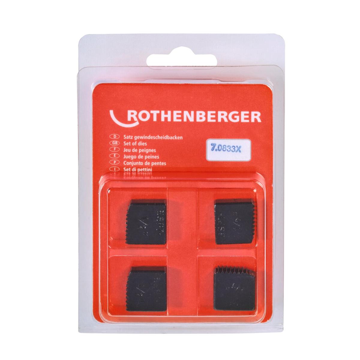 Rothenberger SC Schneidbacken, BSPT R - 4 Stück