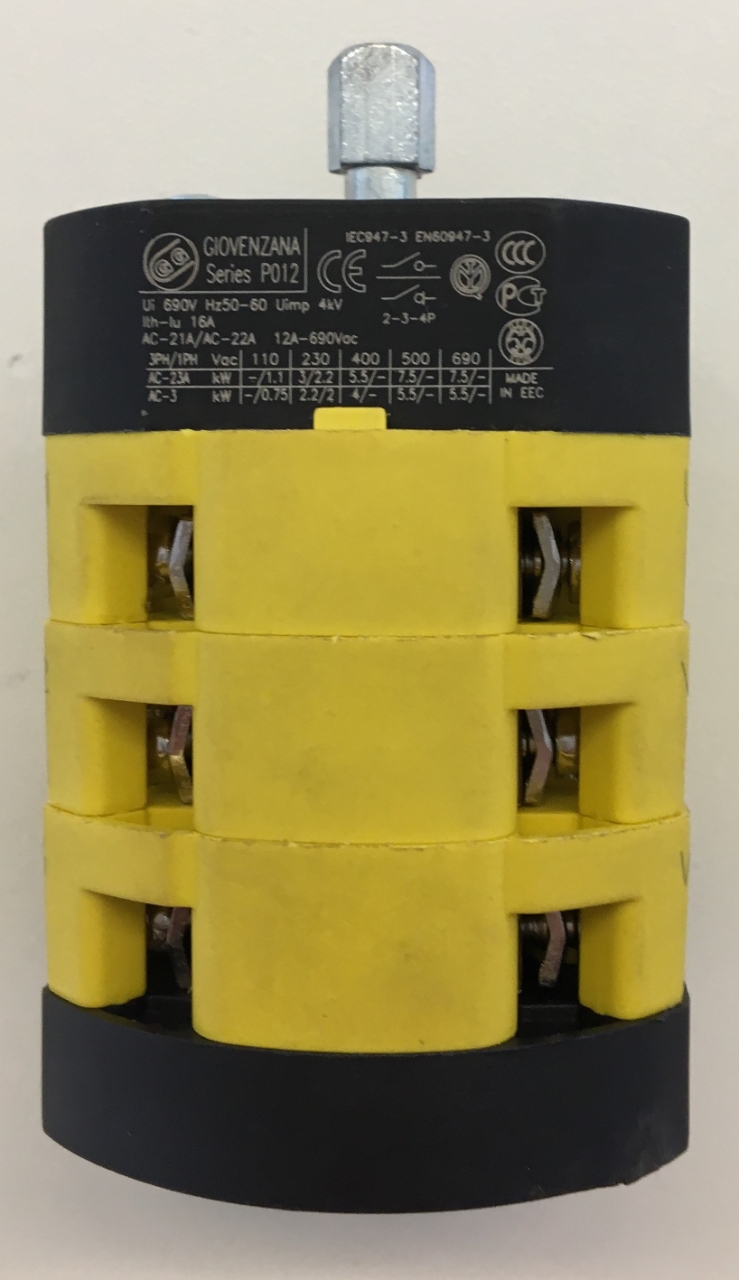 ELMAG Schalter 230/0/380 V. für
