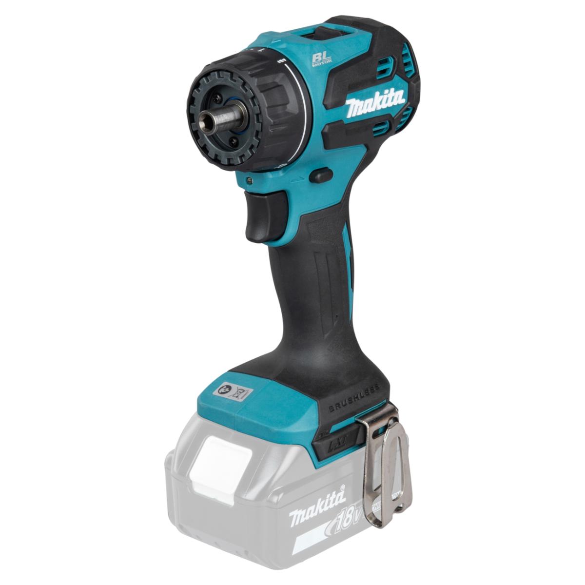 Makita Akku-Bohrschrauber mit Wechselkopfsystem inklusive 4-Kopfaufnahmen LXT 18V - DDF491ZJ01