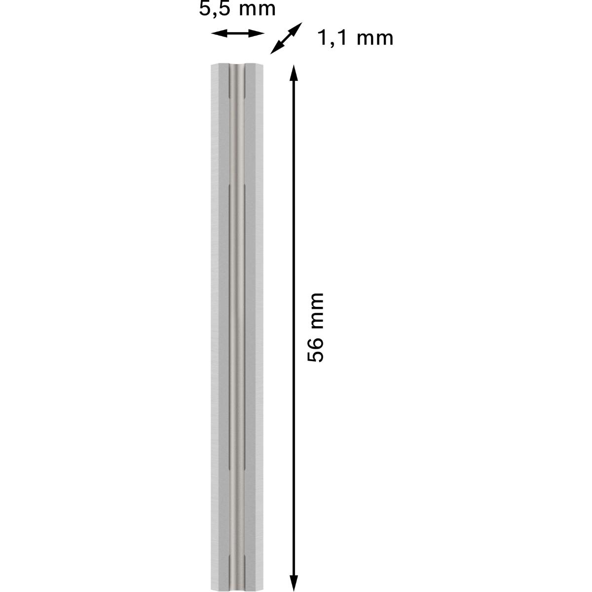 2608635901BO Bosch PRO Hobelmesser, 56 x 5,5 x 1,1 mm, 10 Stück