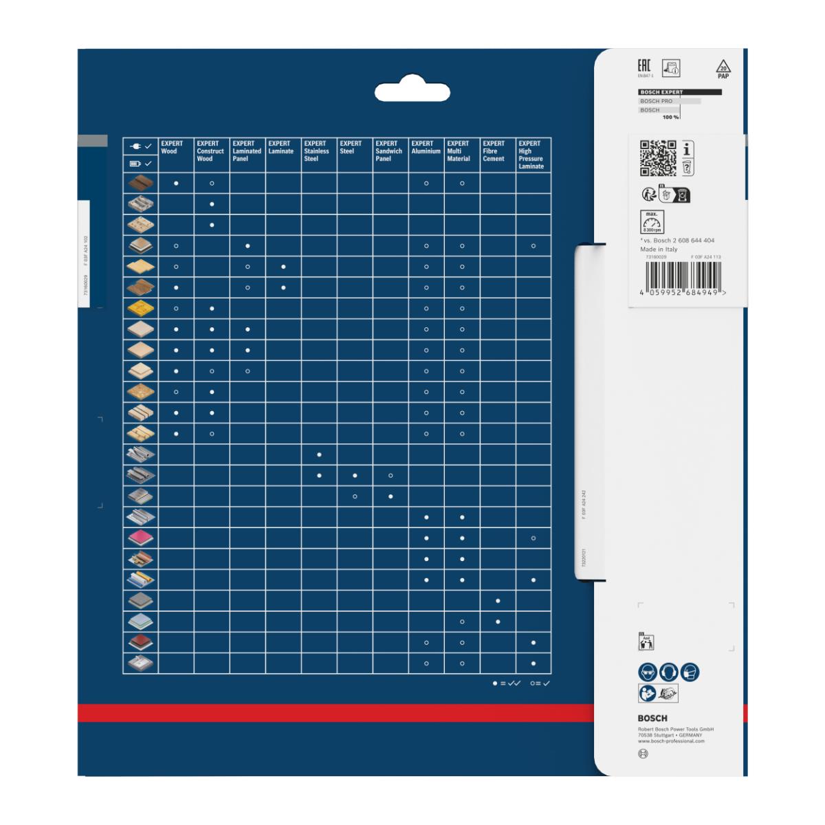 Bosch EXPERT Wood Kreissägeblatt, 230x30 mm, Z48