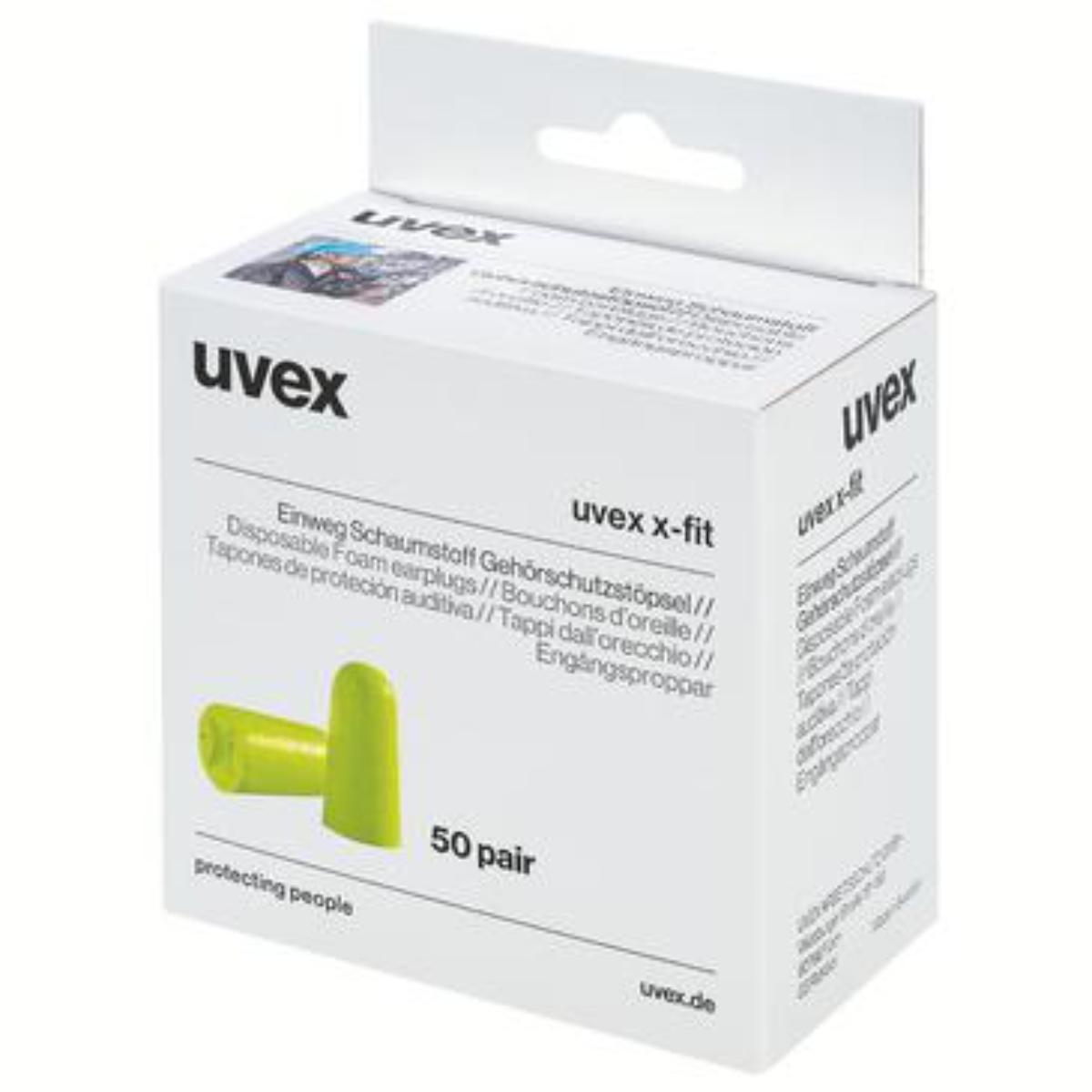 Uvex Gehörschutzstöpsel X-FIT o.Band, 50 Paar