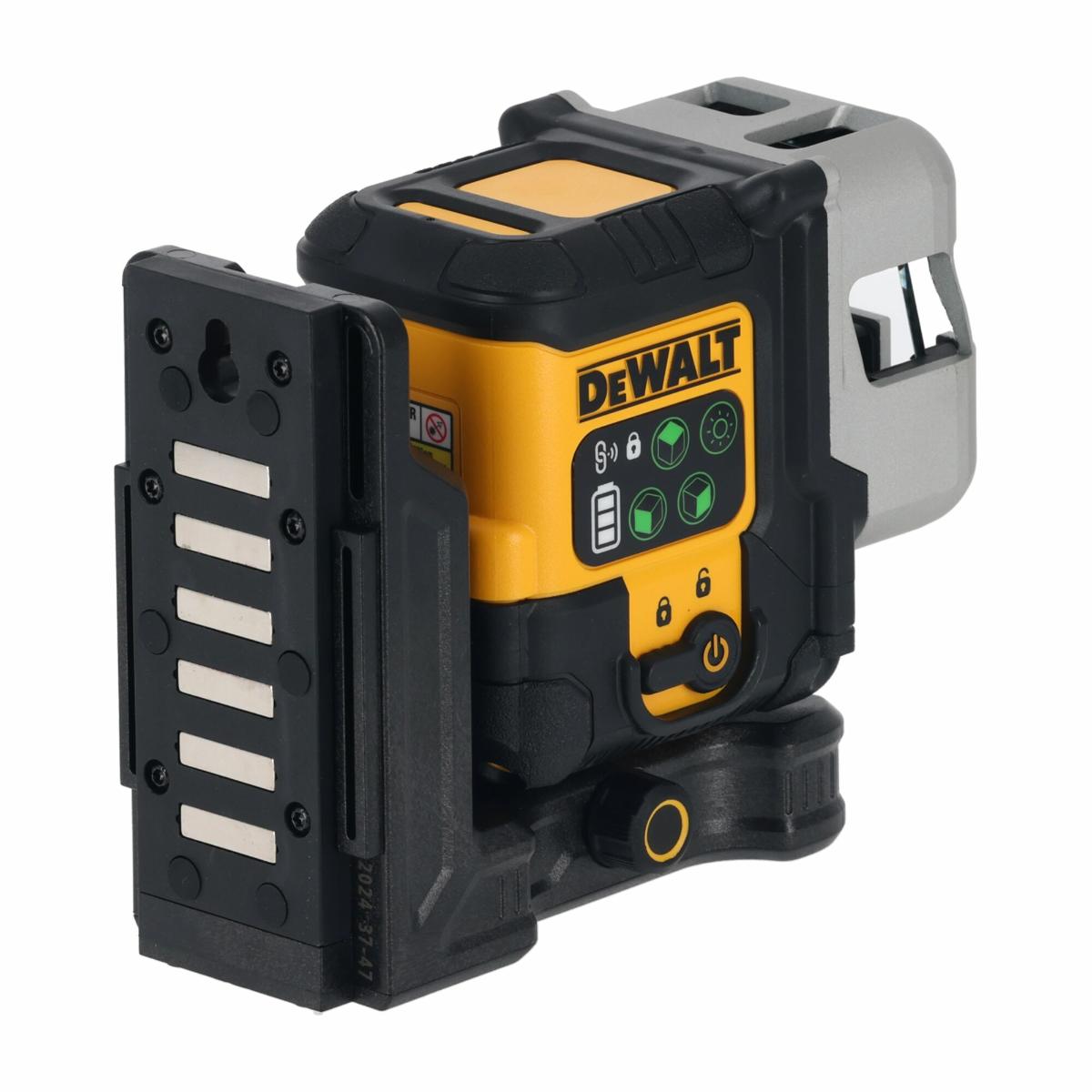 DCLE14301GB-XJDE DEWALT DEWALT Kompakter Multilinienlaser 3x180° mit integriertem Li-Ionen-Akku und USB-C Anschluss, grüne Laserlinie