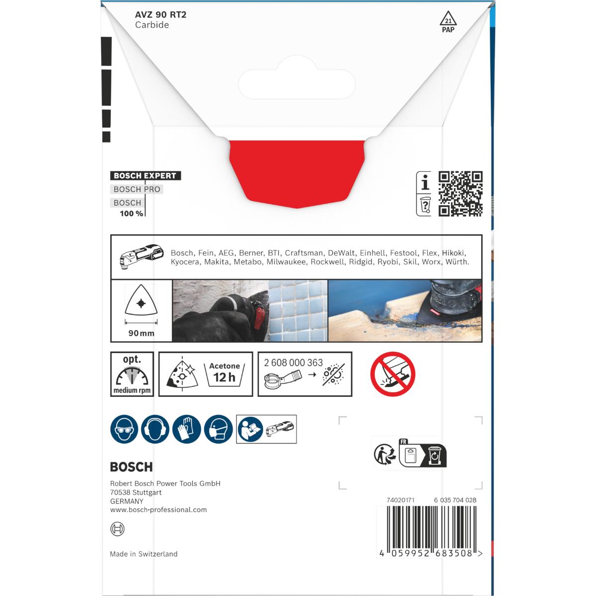 Bosch EXPERT AVZ 90 RT2 Schleifplatte, 90 mm