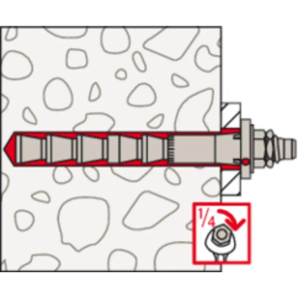 Fischer Highbond-Anker dynamic FHB-A dyn 12x100/25 hochkorrosionsbeständig