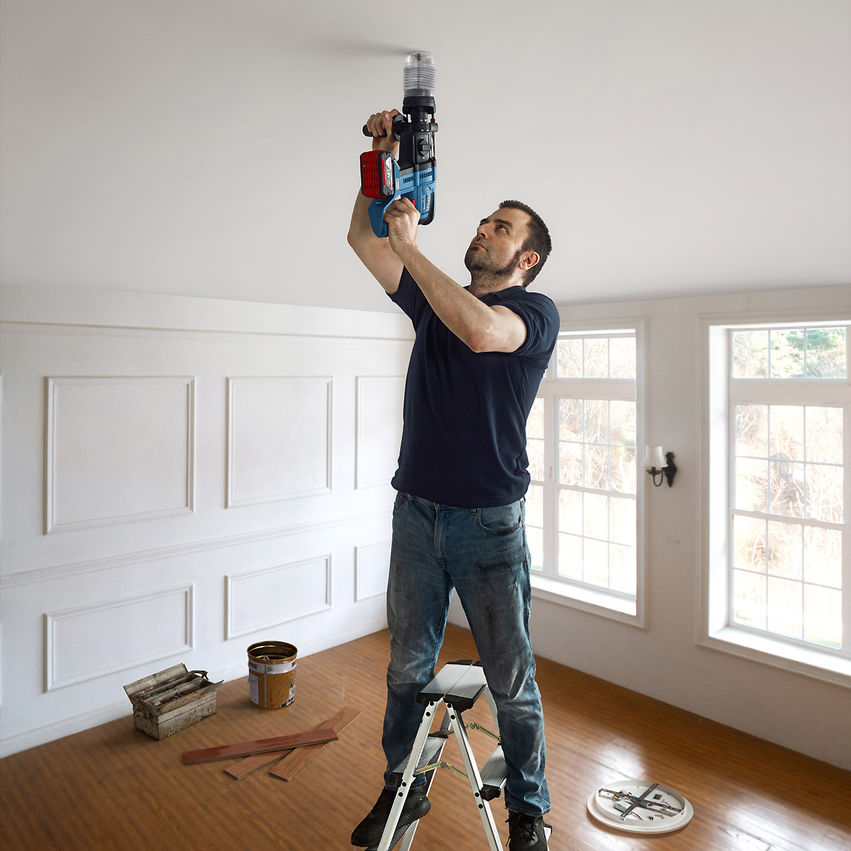 Bosch Combo Kit 3-tlg. 18V: GSR + GBH + GWS + 2 x GBA 5,0 Ah + GAL