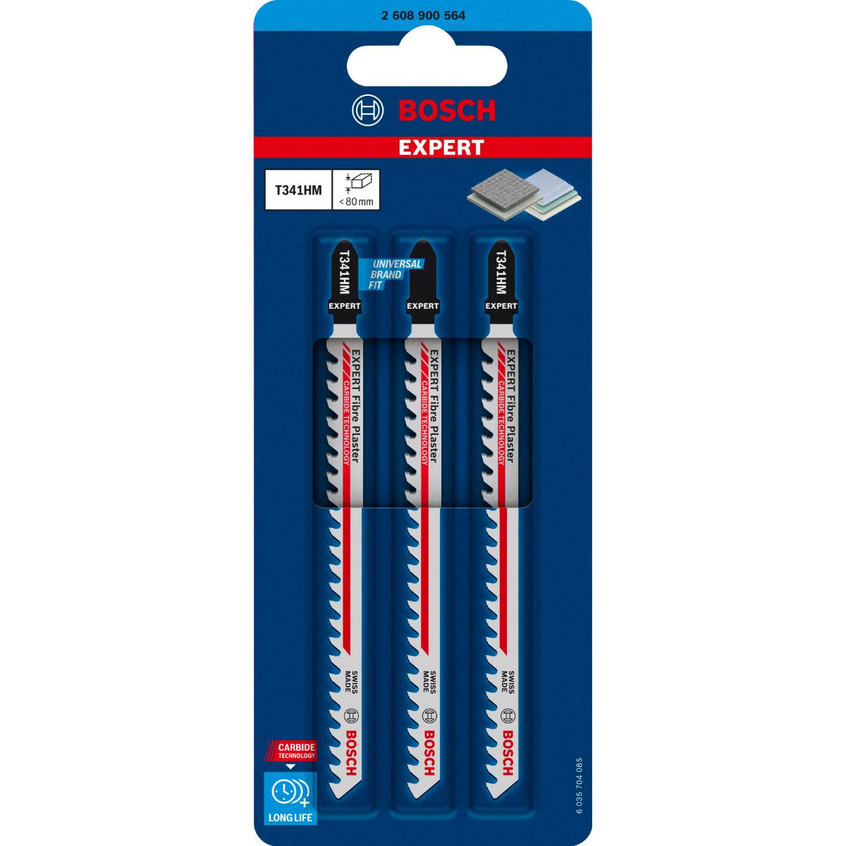 Bosch Stichsägeblätter T341HM EXPERT 3-Stück