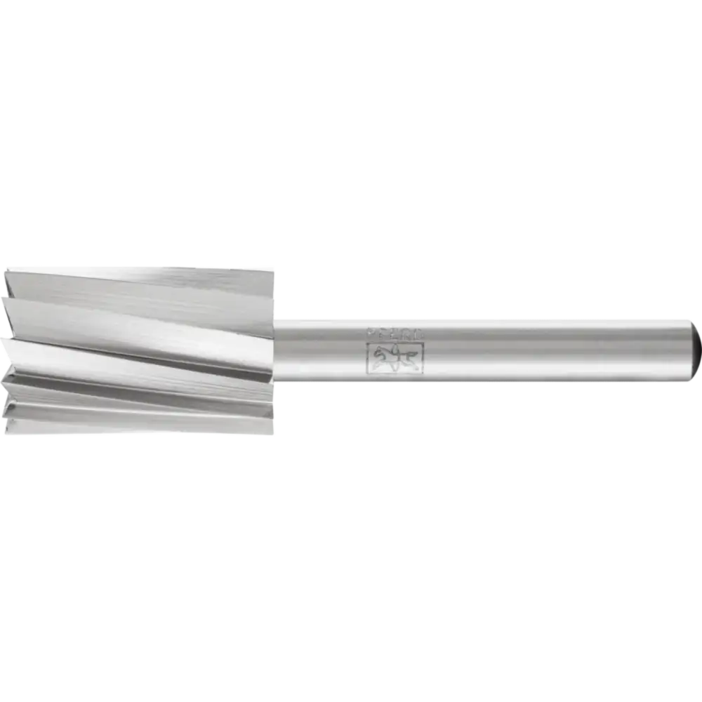 PFERD TOOLS HSS Frässtift ALU Zylinderform mit Stirnverzahnung A-ST Ø 16x25 mm Schaft-Ø 6 mm Alu/NE