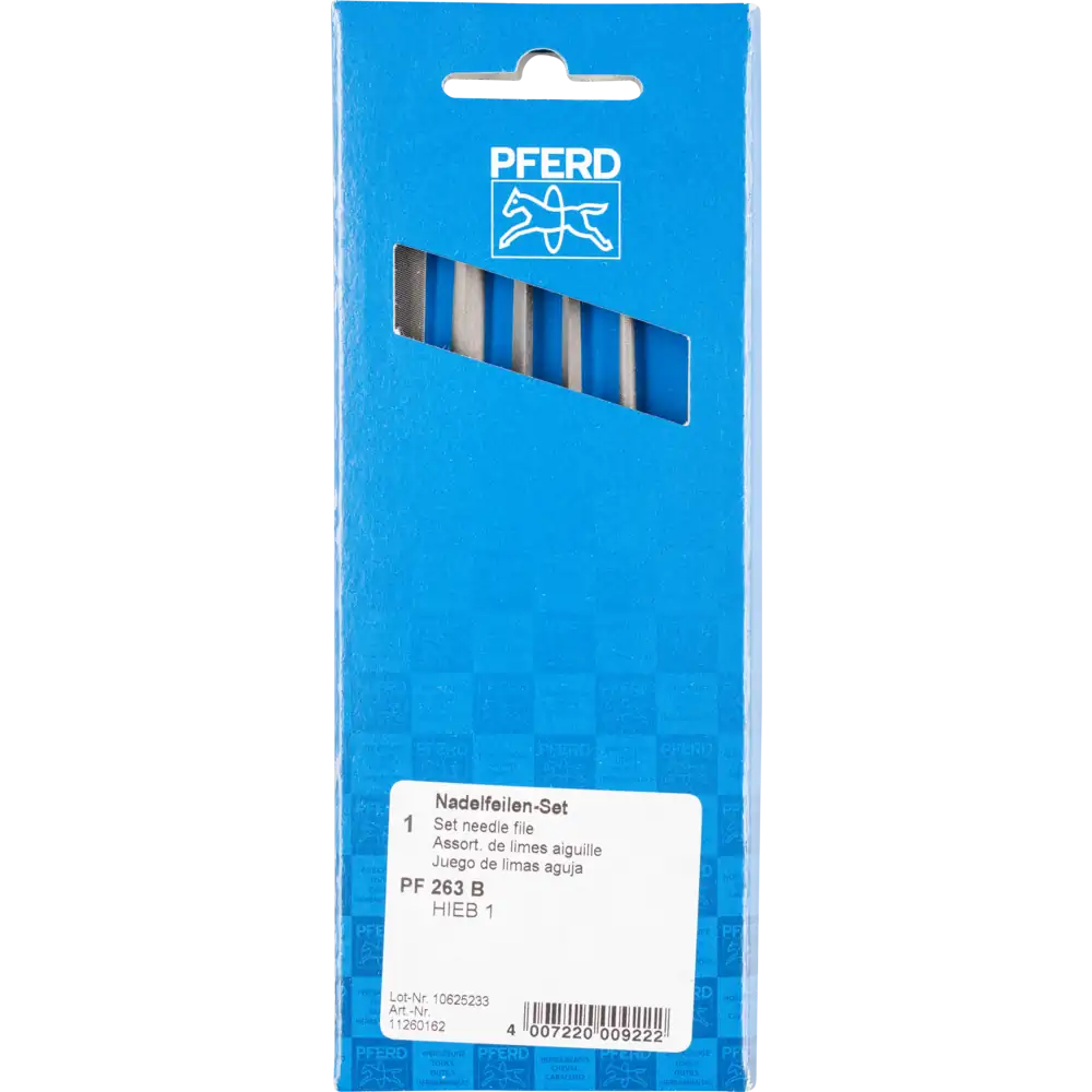 PFERD TOOLS Präzisions-Nadelfeilen-Set 6-tlg. 160mm Schweizer Hieb 1, mittel