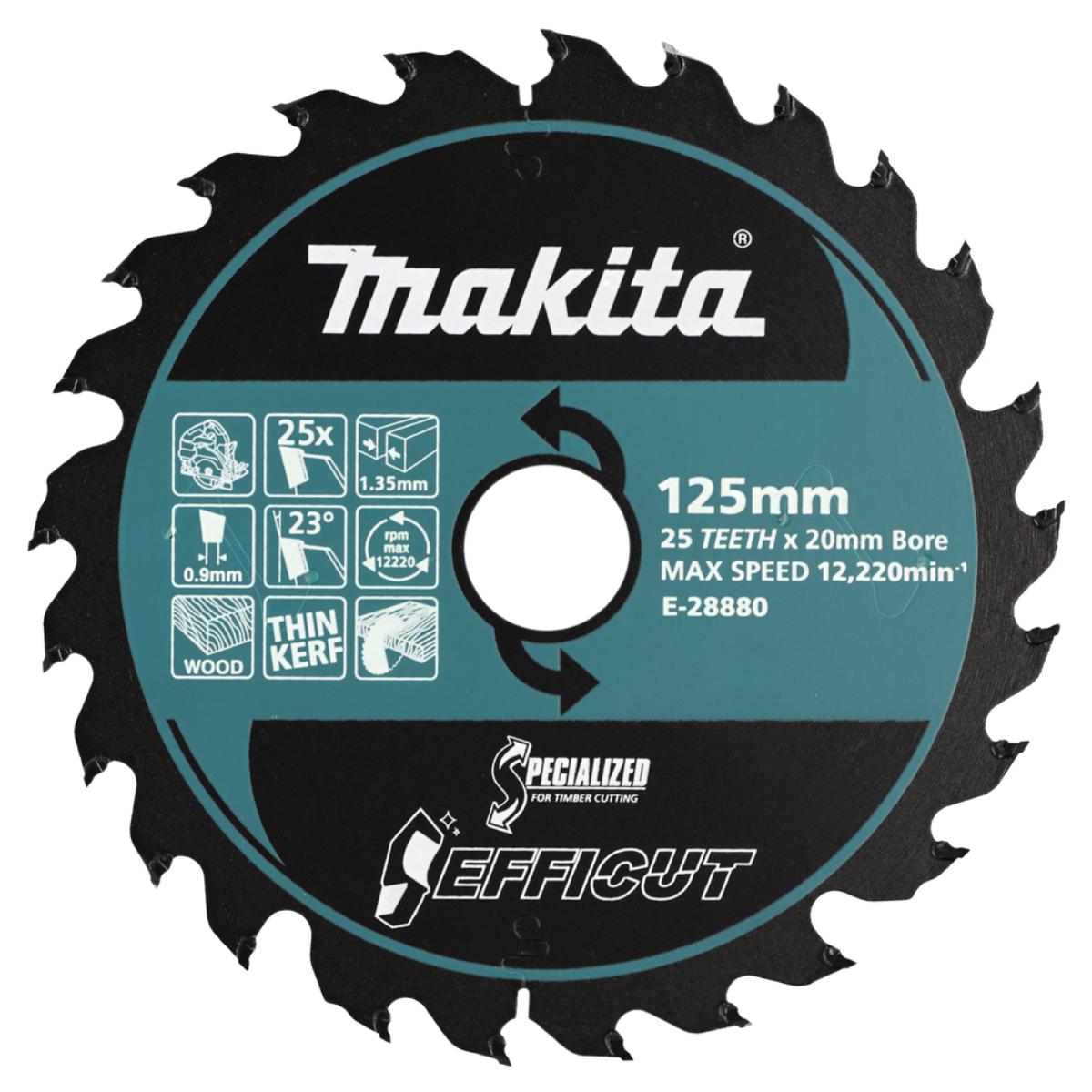 Makita Kreissägeblatt 125x20x25Z EFFICUT