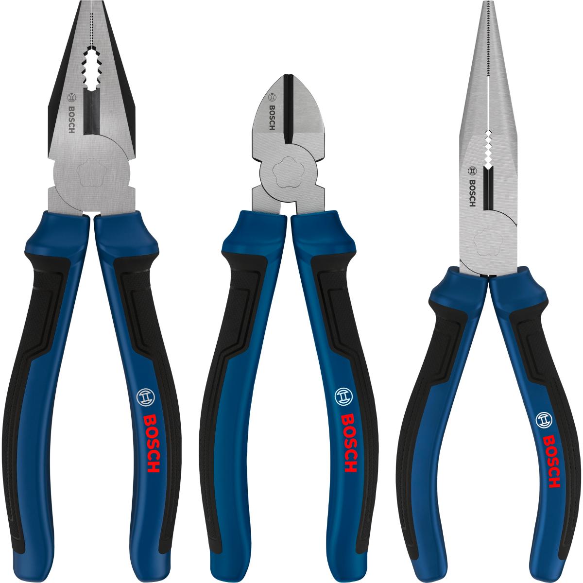 Bosch Zangen, Mehrkomponentengriffe, 3-teilges Set