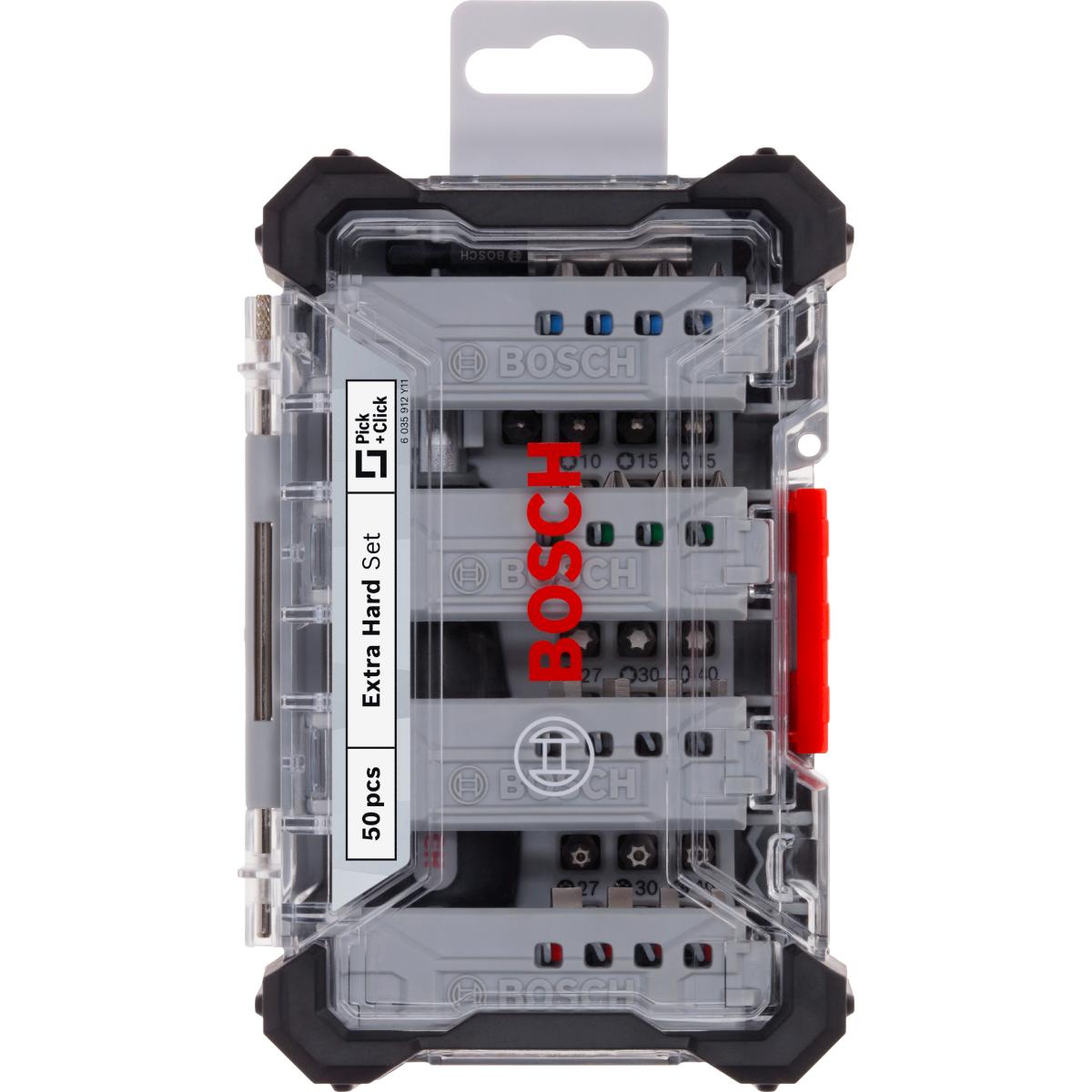 2607012080BO Bosch Extra Hard Schrauberbitsatz, 50-teiliges Set