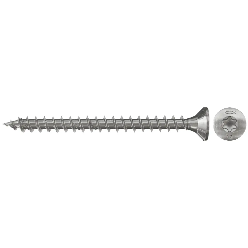 Fischer Spanplattenschraube PowerFast 3,5x30 Edelstahl FPF-ST A2F, Senkkopf, Innenstern TX, A2, VG