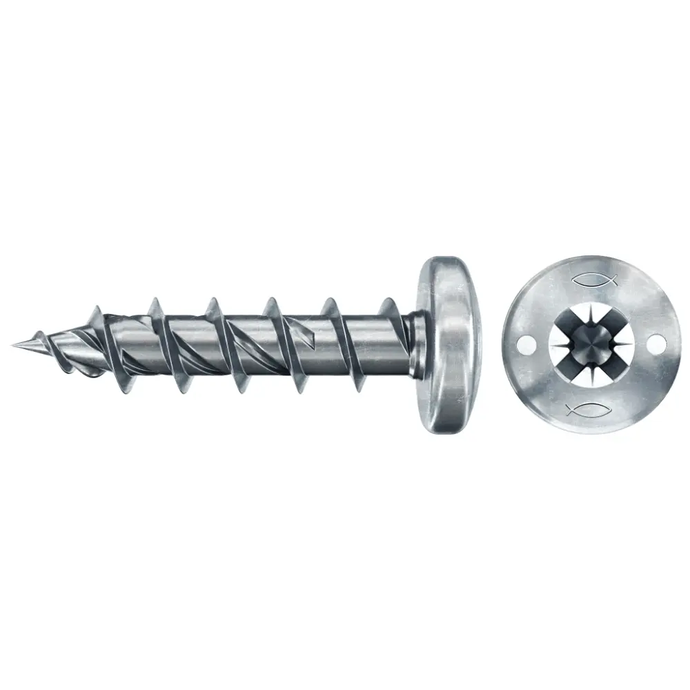 Fischer Spanplattenschraube 5,0x25 PowerFast FPF II PZF BC, Panhead, Kreuzschlitz PZ, Vollgewinde