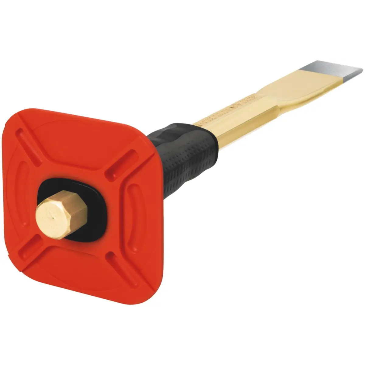 Rennsteig Schlitzmeißel mit Handschutz 30 x 300 mm, 8-kant 18 mm, poliert