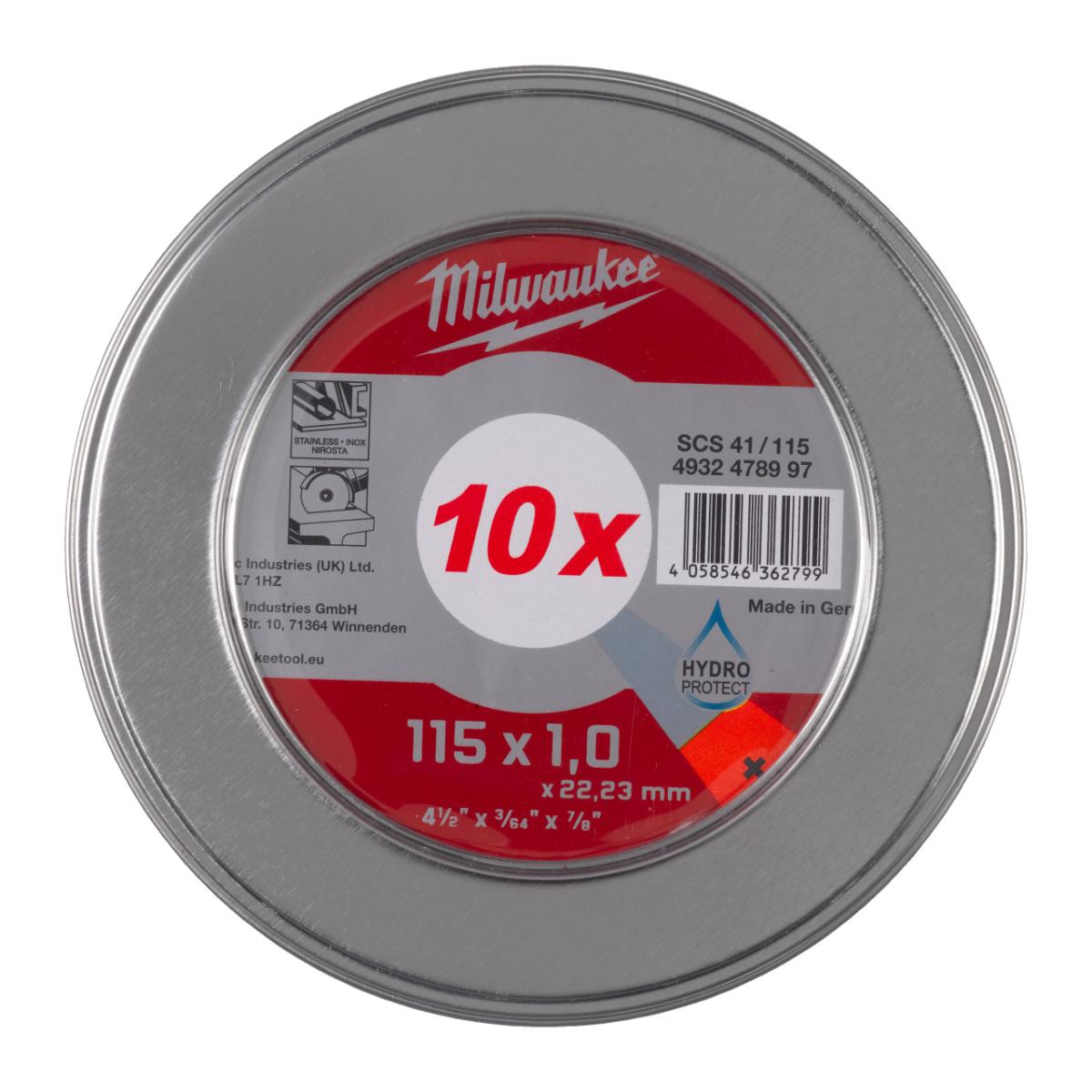 Milwaukee - Metalltrennsch. 115x1 mm PRO+ 10er M.Box - 4932478997