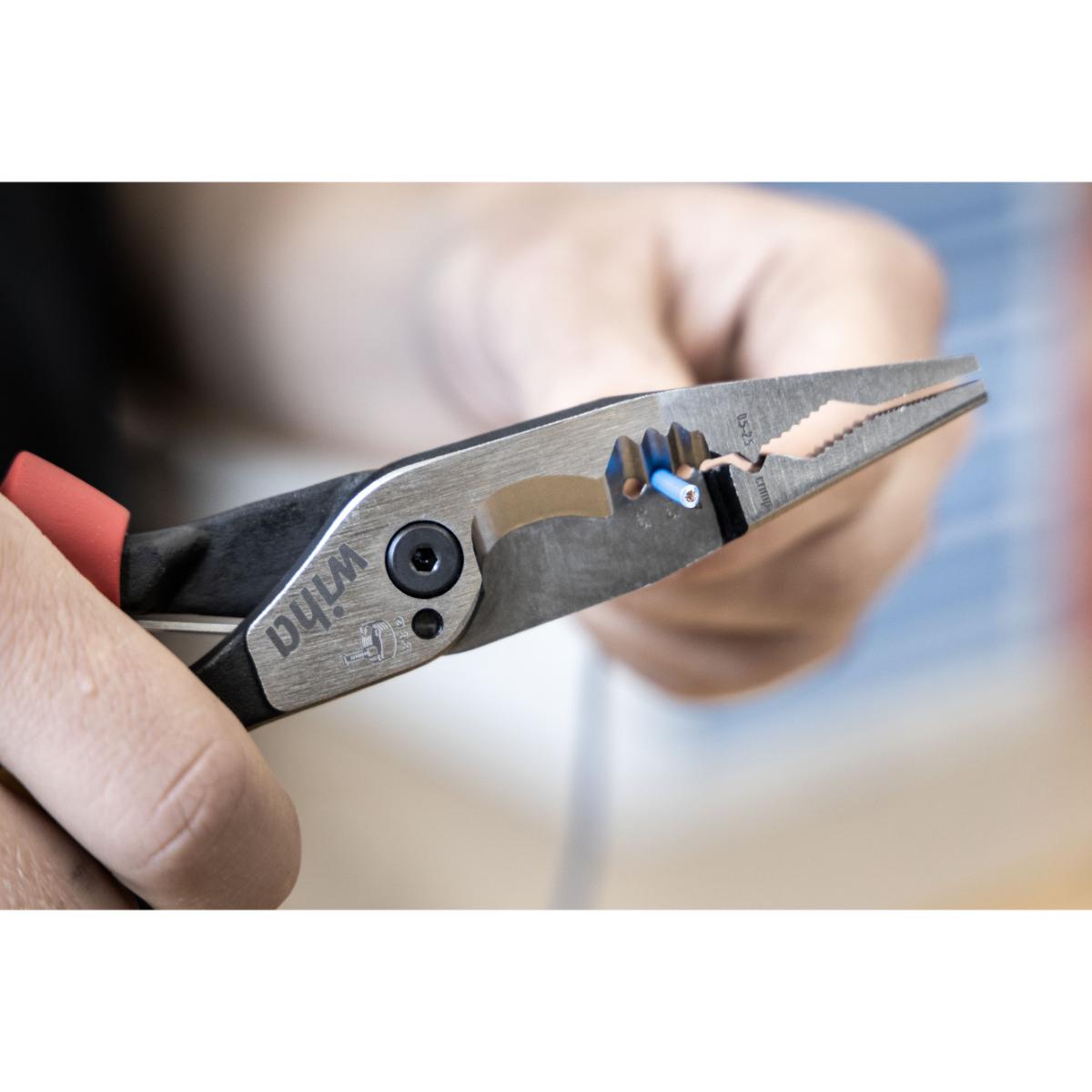 Wiha Multifunktionszange 8in1 Industrial electric mit ein- und ausschaltbarer Öffnungsfeder