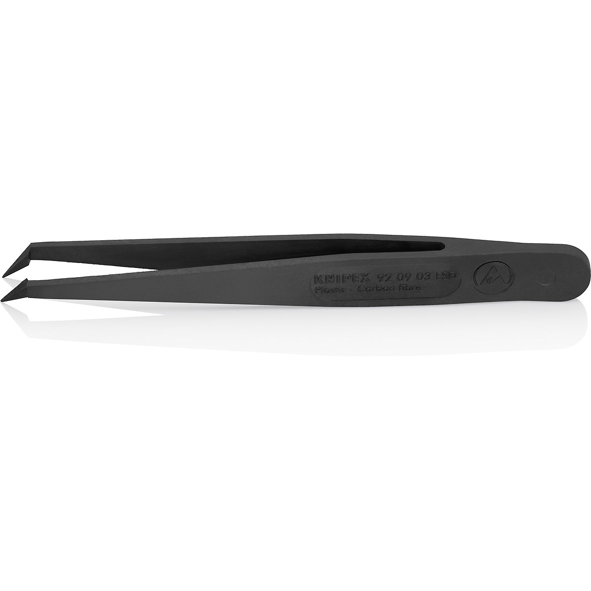 KNIPEX Kunststoffpinzette ESD, schwarz