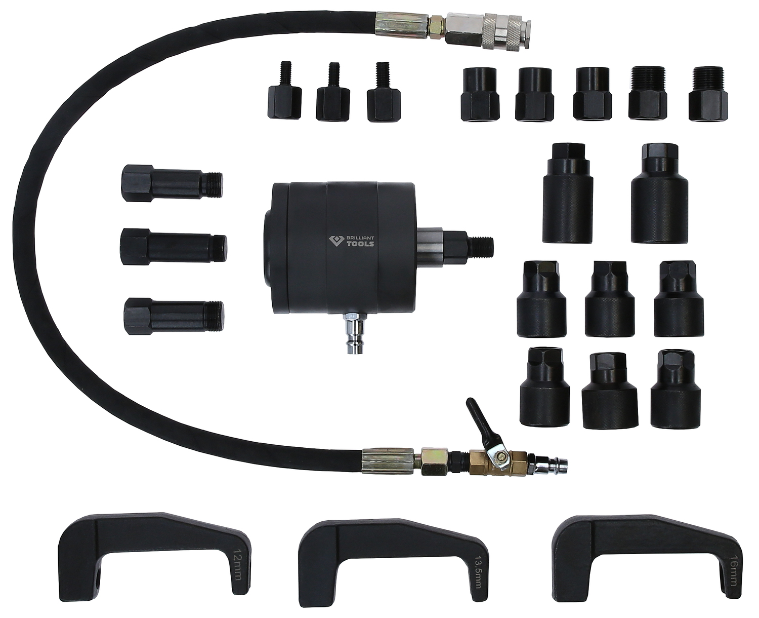 Brilliant Tools Druckluft-Injektor-Auszieher 24-teiliges Set