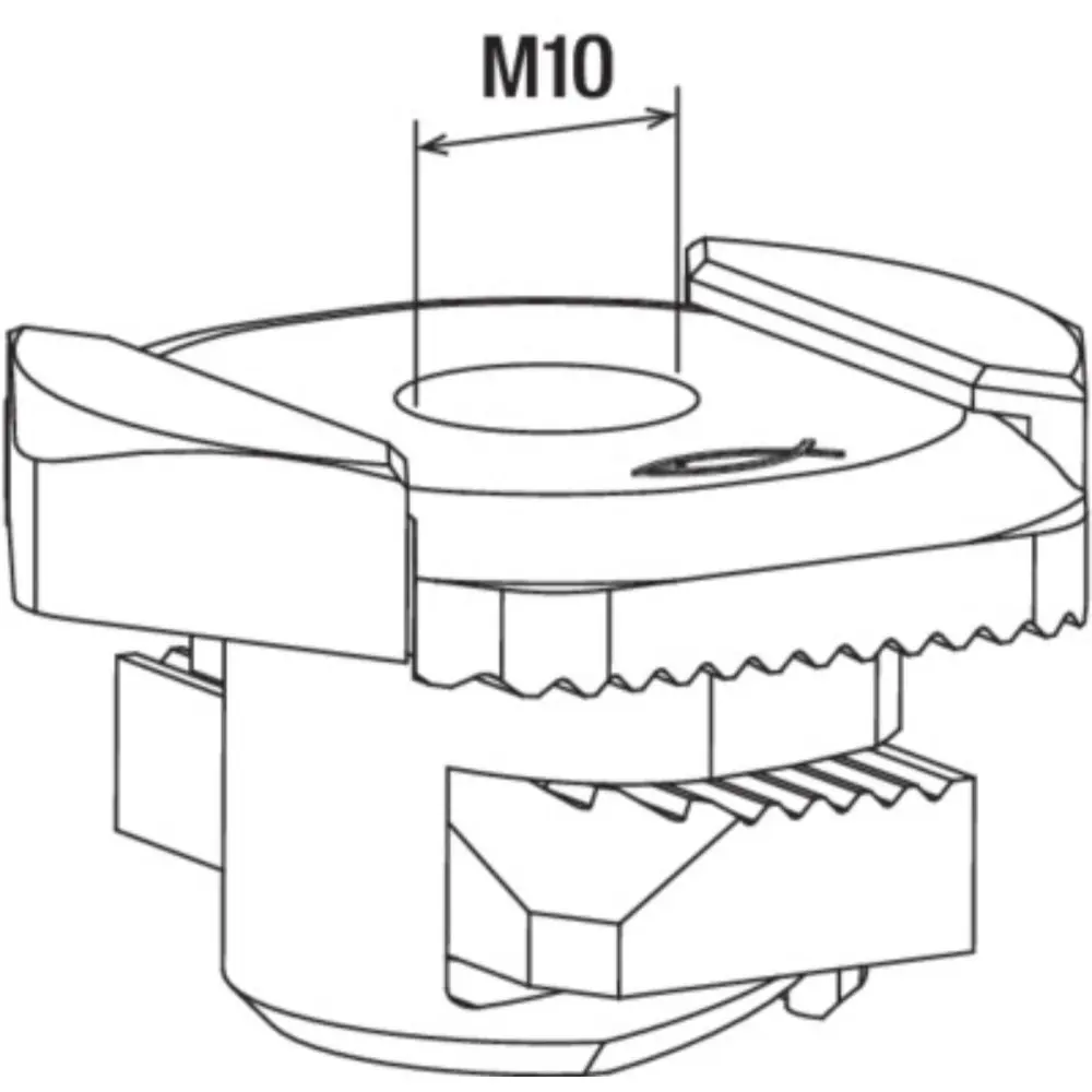 Fischer Schiebemutter FSM Clix M 10