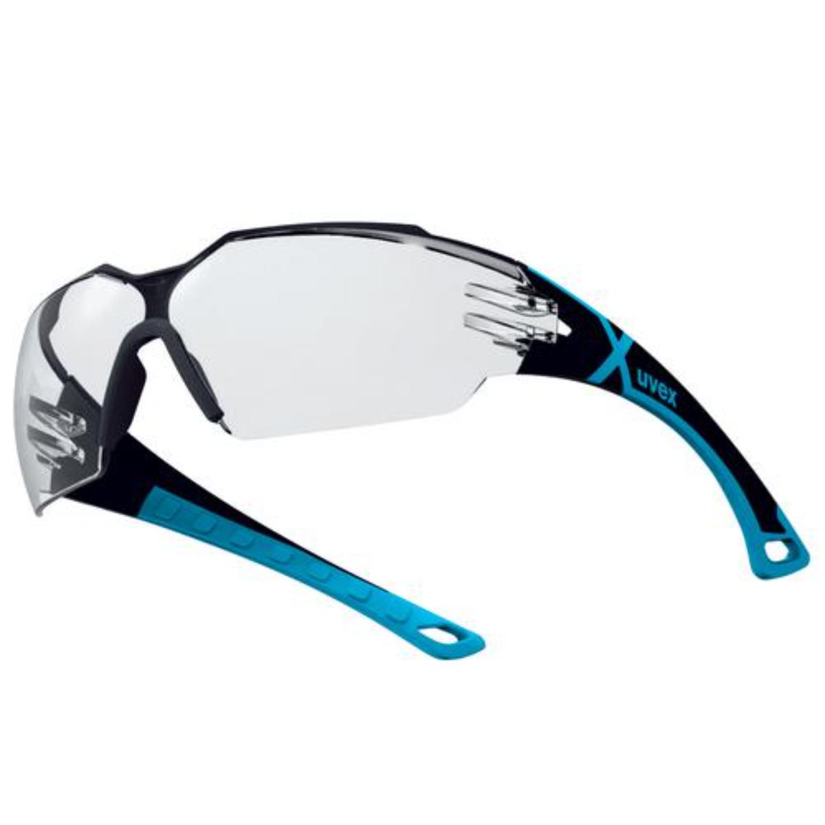 uvex Bügelbrille pheos cx2 schwarz, hellblau