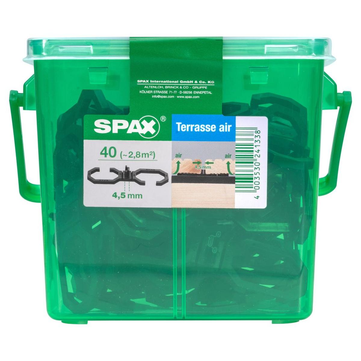 SPAX AIR ABSTANDSHALTER 4,5MM HKB M, HENKELBOXEN 40 Stück
