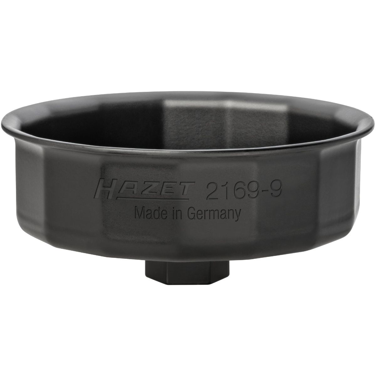 Clé à filtre à huile HAZET, carré 12,5 mm (1/2 pouce), extérieur 15 pans, 105 mm