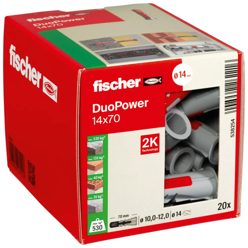 Fischer Universaldübel DuoPower 14x70