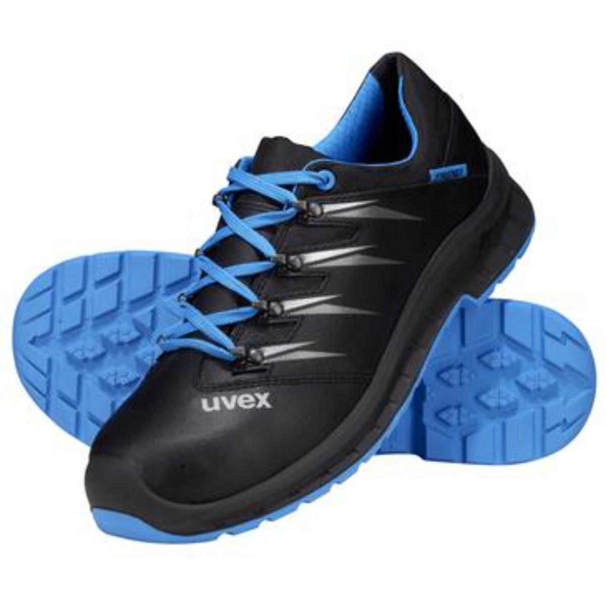 6934335uv uvex 2 trend Sicherheitsschuh Halbschuh S3 blau-schwarz