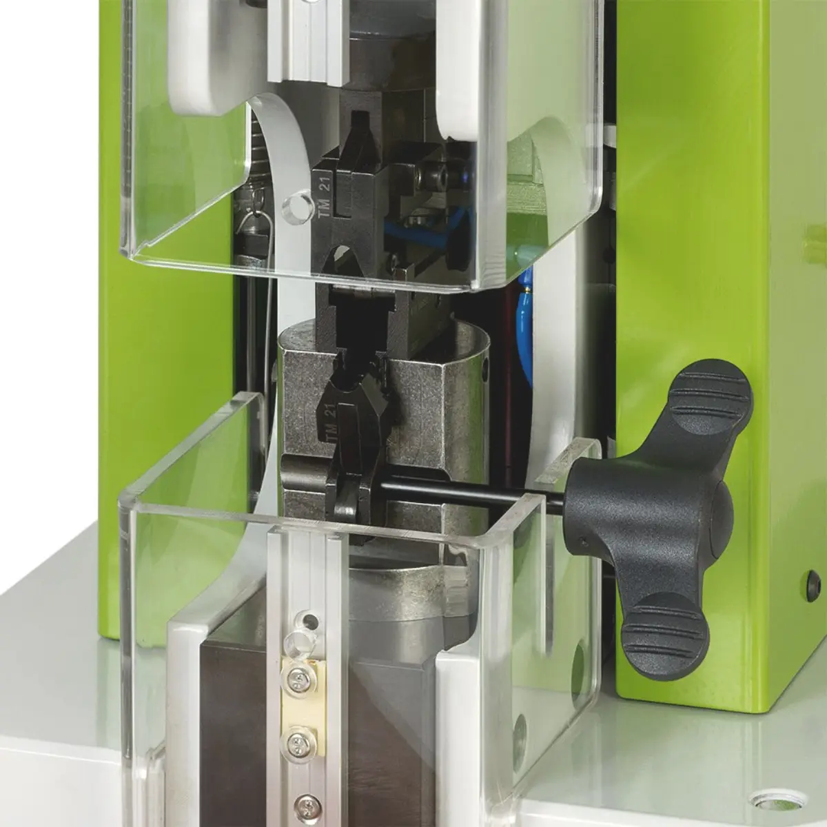 Rennsteig Crimpmaschine CM 25-2 mit Crimpeinsatz für geschirmte Steckverbinder TM11 – Hirose