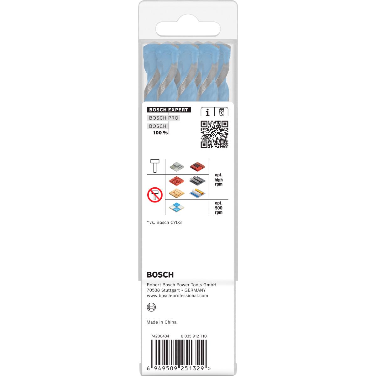 Bosch EXPERT HEX-9 Multi Construction Bohrer, 10 x 90 x 150 mm, 8-Stück