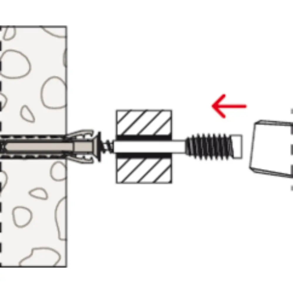 Fischer Abstandsschraube ASL 6x80
