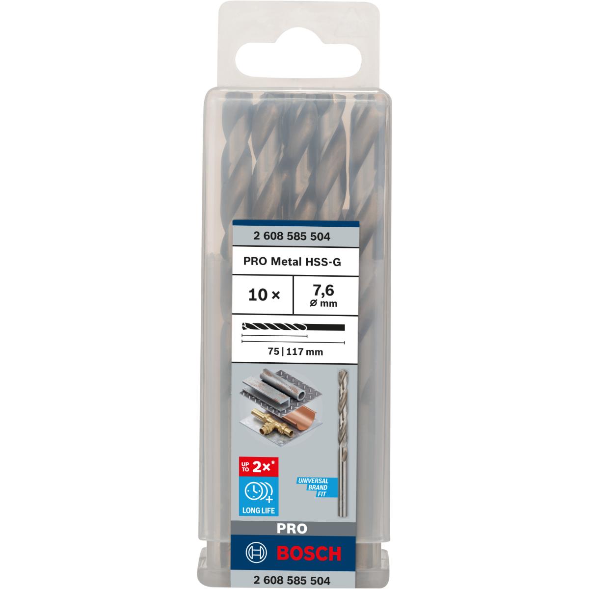 Bosch PRO Metallbohrer HSS-G, DIN 338