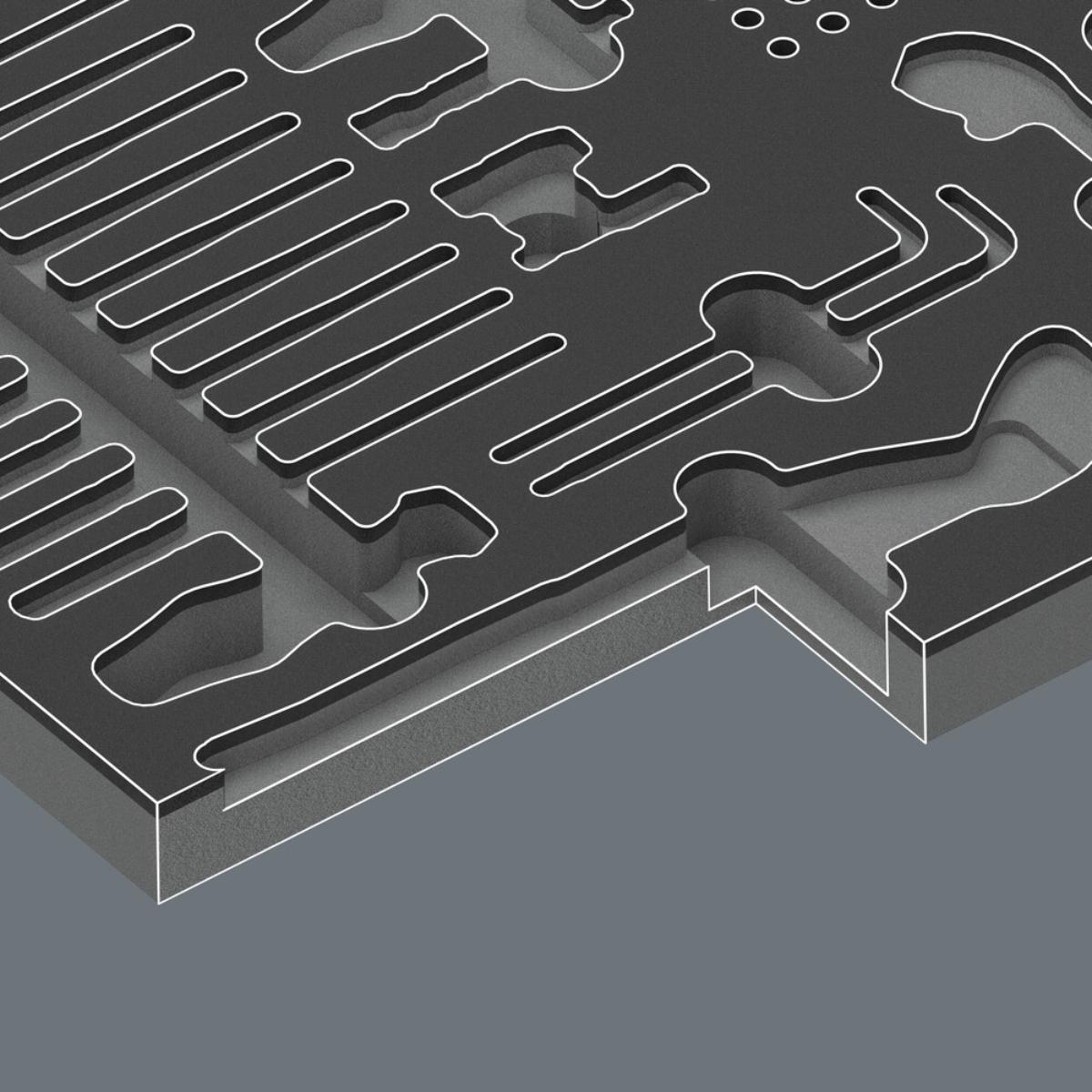 Wera 9753 Schaumstoffeinlage Kraftform Kompakt Wartung Set 1