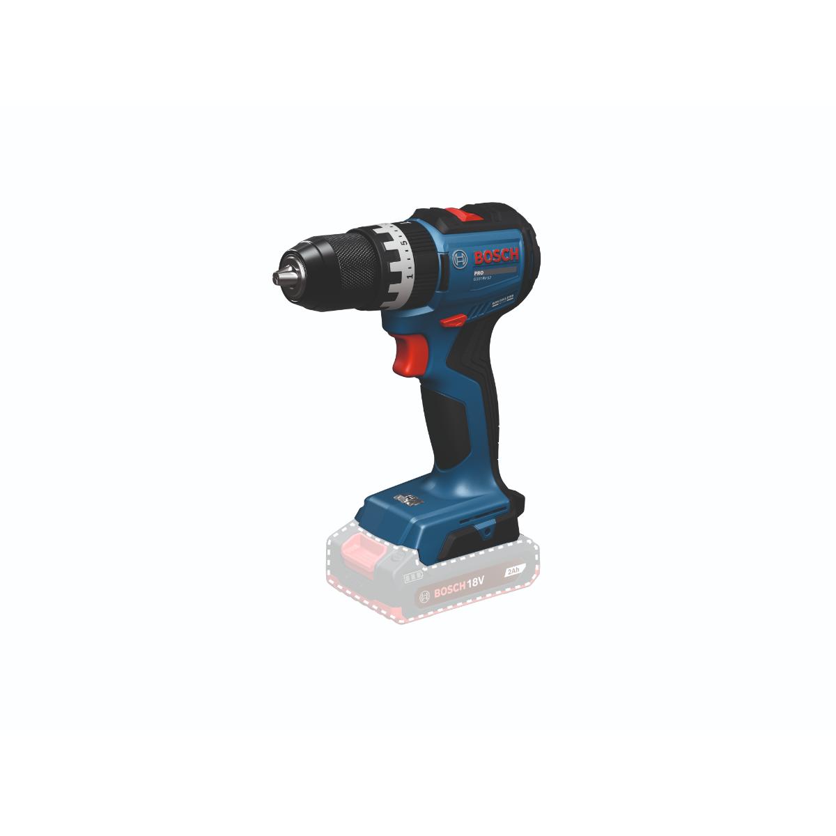 Bosch Akku-Schlagbohrschrauber GSB18V-52, 1x GBA 18V 2.0Ah, 1x GBA 18V 4.0Ah in L-BOXX